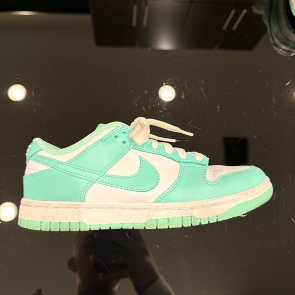 Nike Dunk Low Big Kids’ Shoes In Low Green Glow | USED - Picture 9 of 14